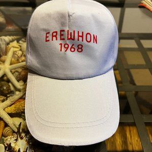 EREWHON 1968 MENS WHITE STRAPBACK LOGO BASEBALL CAP HAT